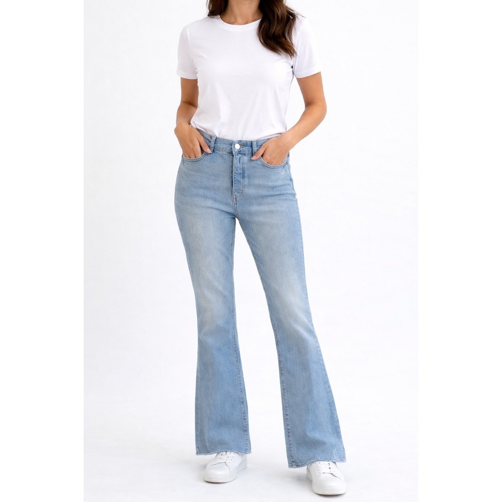 DL1961 Bridget Boot High Rise Instasculpt Women's Jeans Blue Isle Sz 26